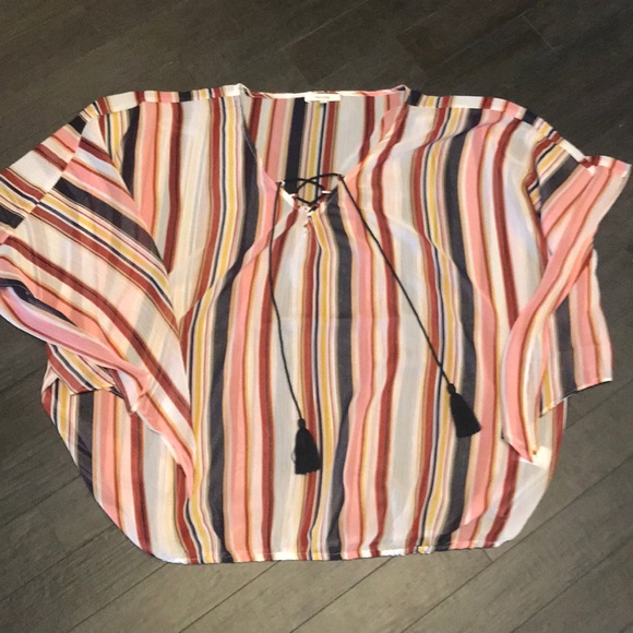 Maurices Tops - NWOT! Fall Sheer Cover Up Top